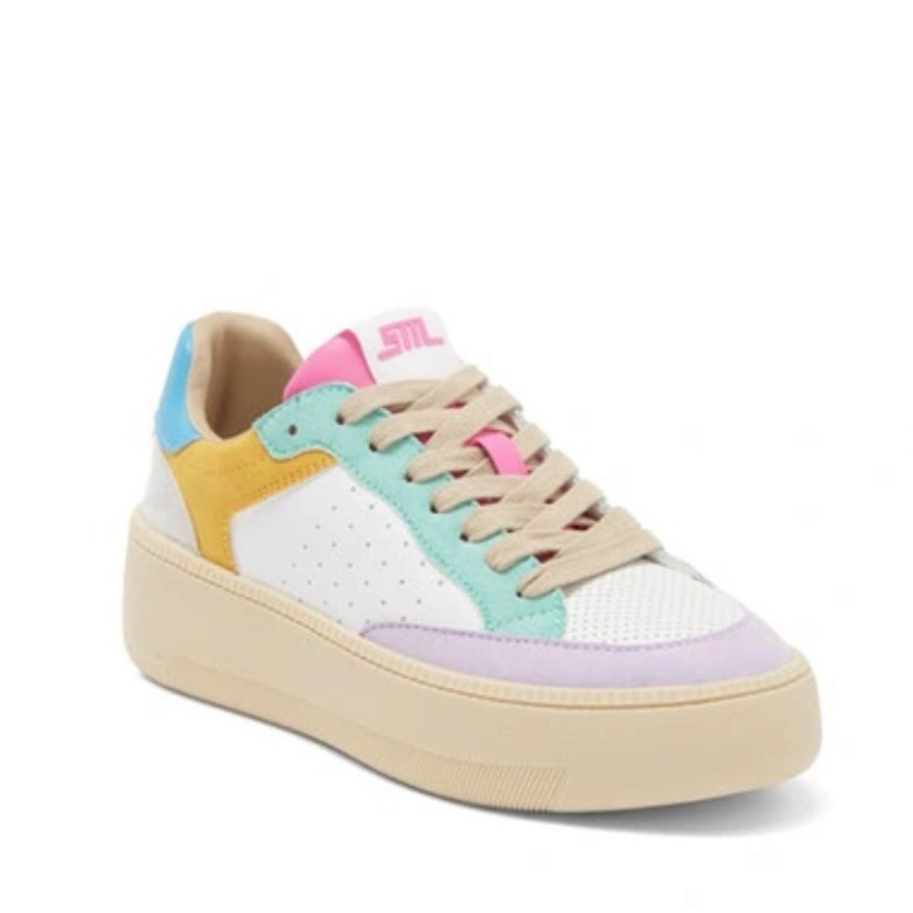 STEVE MADDEN LYNNOX COLORBLOCK TENNIS SHOES